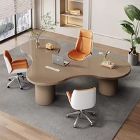 Table minimaliste blanche moderne pour la maison, le bureau et l'appartement, résistante à l'eau et écologique
