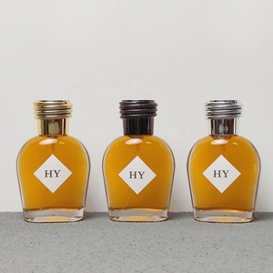 Flacon de <span class=keywords><strong>parfum</strong></span> vide en verre de 50 ml, base épaisse de luxe, col serti, bouchon texturé en corde, pulvérisateur à pompe sérigraphié - Product Image 6