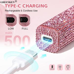 Mini <span class=keywords><strong>lampe</strong></span> à ongles portable pour tous les vernis à gel Séchage rapide Machine de séchage des ongles UV LED <span class=keywords><strong>lampe</strong></span> à ongles avec diamants - Product Image 6