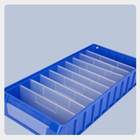 Accessoires d'entrepôt, bacs de rangement en plastique empilables, bacs de rangement pour pièces en PP moulé par injection et bacs de rangement pour outils
