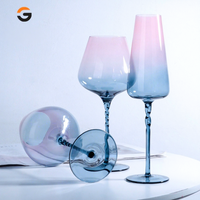 Nouvel ensemble de verres à vin en cristal Xinglan à tige torsadée, style domestique, avec un design rétro de luxe léger, pour flûtes