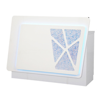 Meuble Kangmei, comptoir de réception moderne de luxe pour salon de beauté, avec éclairage LED
