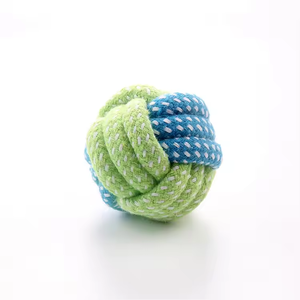 Kinghon Wholesale Multicolor Cotton Rope Braided <b>Bite</b>-Resistant Cleaning Dog Toy Pet Toy Ball Dog Toys for Aggressive Chewers - Product Image 6