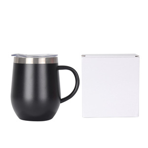 Vaso térmico de doble pared de 12 oz, taza de vino con forma de huevo, vaso de viaje con tapa para acampar - Product Image 5