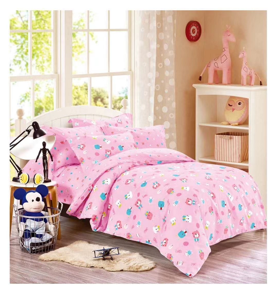 bed sheet for girls 100% cotton print fabric