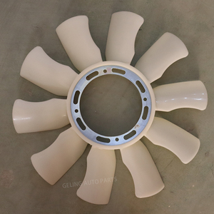 Geling ใบพัดของตัวถังรถบรรทุกอัตโนมัติ10ชิ้น, ใบพัดพัดลมระบายความร้อนด้วย8970786620สำหรับ <span class=keywords><strong>Isuzu</strong></span> <span class=keywords><strong>NPR</strong></span> NQR 700P Elf ข้ามรถบรรทุก - Product Image 2