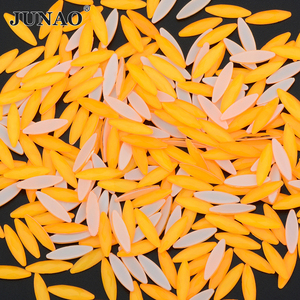 JUNAO Over 100 disegni strass di vetro pietre piatte al Neon cristalli occhio di cavallo all'ingrosso per salone di bellezza - Product Image 6