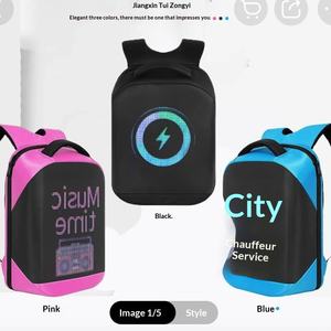 Ransel Layar LED Tahan Air dengan Fitur Iklan & Bisnis Cerdas Bahan Oxford Kapasitas 20-35L Desain Unisex - Product Image 2