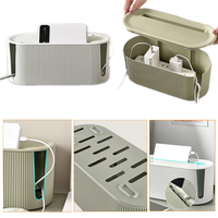 Boîte de rangement de carte de prise nordique, organisateur de fil de câble, boîtier de prise de routeur WiFi sans fil, Bracelet de ligne de données de bureau, étagère de support de prise