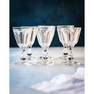 Set of 6 Elegant English <b>Glass</b> <b>Liqueur</b> <b>Glasses</b> Premium <b>Glass</b> Drinkware - Product Image 3