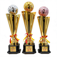 Trophée de compétition sportive de haute qualité JINZUN, trophée en métal pour le football, le volley-ball, le basketball, trophée en métal pour les événements de grande envergure