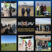 Drone agricole BROUAV U60 50L à charge utile lourde, pulvérisateur agricole UAV, drone de pulvérisation de cultures à grande capacité