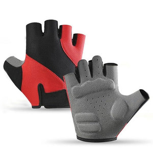 Gants de cyclisme demi-doigts sur mesure de haute qualité et résistants en polyester/spandex – Confortables et parfaits pour la vente en gros - Product Image 1