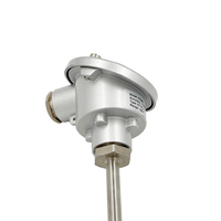 Boîtier de jonction large gamme ST801-1 avec thermocouple, câble PTFE et sonde en acier inoxydable pour le contrôle de température industriel chimique et de fusion