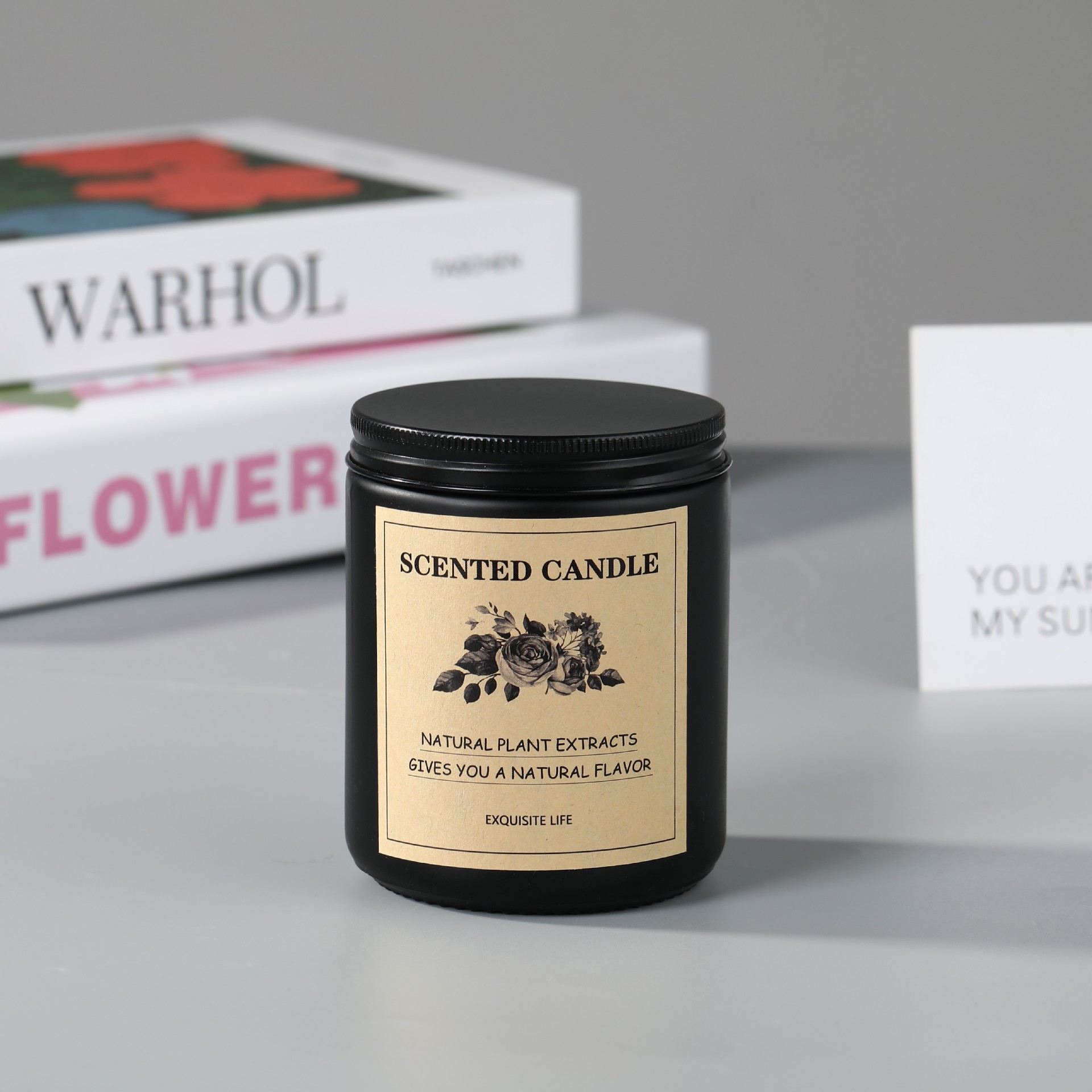 ขวดสีดำด้าน-ฝาสีดำด้าน