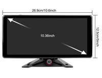 Monitor Portátil para Auto con Pantalla Táctil de 10.36 Pulgadas, Reproductor MP5 OEM para Auto, USB, Carplay, Sistema de Seguridad con Asistencia de Reversa 4K, Monitor para Autobús