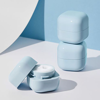 Pots en plastique d'emballage cosmétique 5g 10g 15g 20g 30g 50g pot de crème en plastique bleu blanc rose noir olive PP avec couvercle en plastique