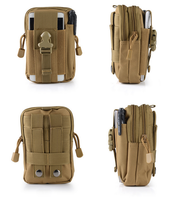 AJOTEQPY offre spéciale pour les sports de plein air sac de taille tactique en polyester portable 6 pouces téléphone et porte-monnaie