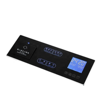 Panneau de commande tactile multi-gang Smart Switch 2/3/4 Gang avec remplacement intégré, matériau PC ignifuge pour la maison et l'hôtel