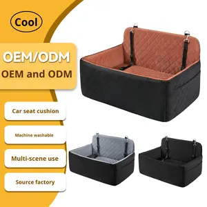 Asiento de coche de seguridad de viaje más vendido, cama de perro de patrón sólido con función lavable extraíble - Product Image 1