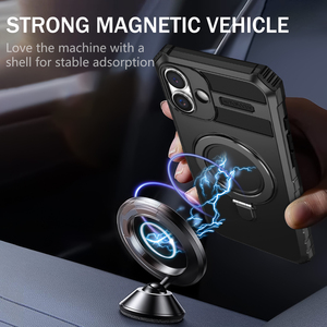 Étui de téléphone portable en TPU+PC <span class=keywords><strong>avec</strong></span> aimant Fulcrum, anti-traces de doigts, antichoc, <span class=keywords><strong>avec</strong></span> <span class=keywords><strong>porte</strong></span>-cartes pour & pour - Product Image 2