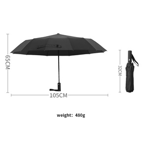 Durable Premium Grip <b>Automatic</b> 27 Inch Golf Folding <b>Umbrella</b> Strongest Windproof Travel <b>Umbrella</b> - Product Image 6