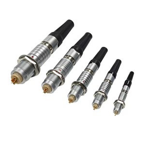 Conectores Industriales DIN Macho Multipin de Alta Calidad Serie 2F Fischer Push-Pull, Carcasa de Aluminio Impermeable IP68, Contactos de Latón - Product Image 6