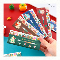 Notes autocollantes auto-adhésives sur le thème de Noël Autocollants d'index de dessin animé mignon N-Stickers Fournitures de papeterie pour les étudiants