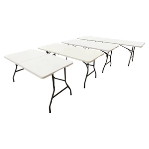 <span class=keywords><strong>Tavoli</strong></span> Pieghevoli Leggeri per Campeggio Familiare, Arredamento Outdoor Multifunzionale Durevole, Bianco - Product Image 4