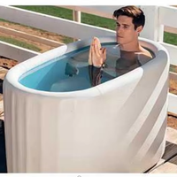 Tout temps Portable Gonflable Performance Cold Plunge Chiller Baignoire PVC Drop Stitch Recovery Outdoor Use Shower