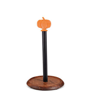 रसोई काउंटर पक्षी सजावटी कागज तौलिया धारक के लिए फार्महाउस लकड़ी के आधार के साथ लकड़ी के आधार के साथ रोल स्टैंड - Product Image 3