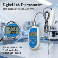 Thermomètre numérique industriel de laboratoire professionnel LDT 3305, étanche IP67, sonde en acier inoxydable de qualité alimentaire, 40-300°C, OEM