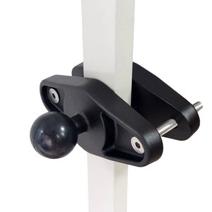 Soporte <span class=keywords><strong>de</strong></span> tubo cuadrado <span class=keywords><strong>de</strong></span> 1.5 pulgadas para tableta, para montaje en horquilla <span class=keywords><strong>de</strong></span> montacargas, con <span class=keywords><strong>base</strong></span> <span class=keywords><strong>de</strong></span> bola para poste cuadrado y mango para soporte <span class=keywords><strong>de</strong></span> tableta - Product Image 1