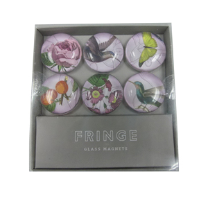 OEM fabbrica frigo Set magnete di vetro con scatola di carta regalo, buona qualità Souvenir foto fotografica di vetro magnete di ciottoli - Product Image 1
