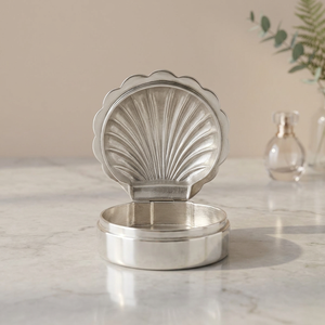 Boîte de rangement hebdomadaire pour pilules en métal brillant en forme de coquillage, sans BPA, hermétique, avec couvercle, pour l'organisation des pilules - Product Image 5