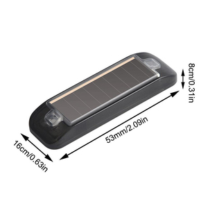 Alarme de vélo, lumière de signalisation solaire, lumière LED, système de sécurité, signal antivol, accessoires de remplacement de voiture étanches - Product Image 2