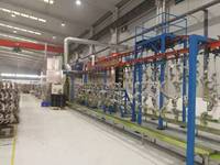 Cabine de peinture électrostatique Double Win pour machines à poudre, contrôle PLC, télécommande en acier, garantie 12 mois, galvanisation, Shandong