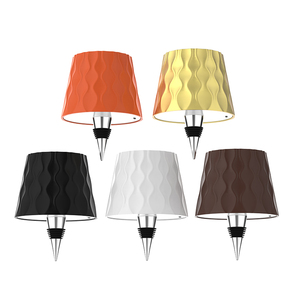 Lampe de <span class=keywords><strong>nuit</strong></span> rechargeable en forme de bouteille de vin, LED tricolore réglable, intensité variable, commande par interrupteur, design moderne, éclairage intérieur - Product Image 1