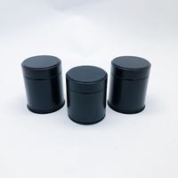 Prix usine personnalisé imprimé en fer blanc enfichable boîtes à thé en vrac cylindre de couvercle hermétique pour poudre de Matcha conteneur de qualité alimentaire