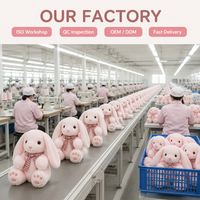 Peluche Lapin de Pâques de 13 pouces - Jouet en peluche super doux pour soulager le stress