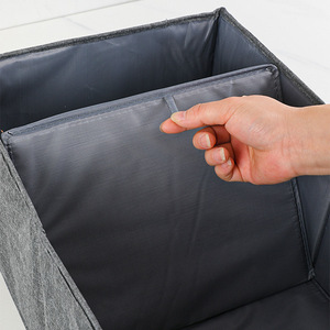 Clothing Organizer <b>Storage</b> <b>Box</b> Dark Gray 47x30x20 Cm Rectangle Standing Type Home Use <b>Drawer</b> Organizing - Product Image 1