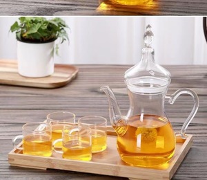 Nuovo Grande Teiera Americana Trasparente da 1L in Vetro Ecologico, <span class=keywords><strong>Bollitore</strong></span> Resistente al Calore in Borosilicato <span class=keywords><strong>per</strong></span> Set da Tè e Caffè da Ufficio - Product Image 2