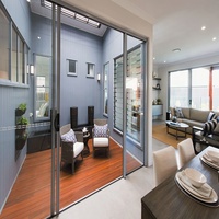 Standard australien AS2047 porte coulissante à rupture thermique prix d'usine porte coulissante en aluminium porte coulissante Sydney