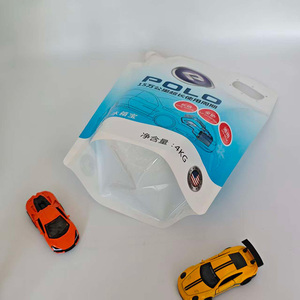 Sac à bec verseur en plastique PE blanc de 4 kg, impression en gravure, recyclable, portable, pour solution antigel, produits chimiques, essence - Product Image 3