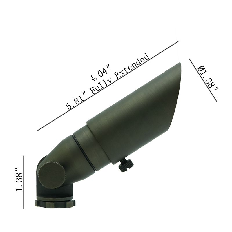 2104 Landscape Light Low Volt Brass Spotlight