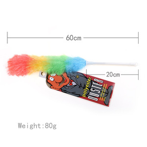Plumeau en polyester 58 cm à tête ronde, action électrostatique, outil de nettoyage de meubles - Product Image 4