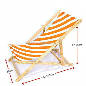 Chaise longue de plage <span class=keywords><strong>pliable</strong></span> <span class=keywords><strong>en</strong></span> bois confortable et portable avec logo personnalisé - Product Image 5
