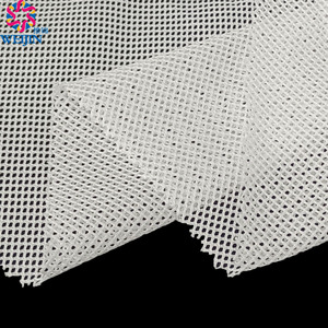 Spot Stocks 70gsm 63inch Warp Knit 100% Polyester White Low Elasticity Fabric Power Mesh <strong>Net</strong> Fabric <strong>Cloth</strong> Organic Fabric
