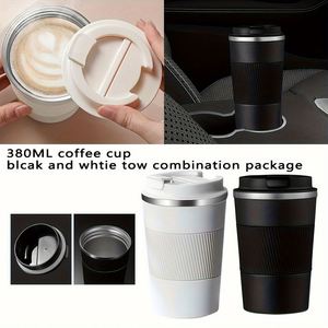 Stainless Steel Vacuum Tumbler 12oz 17oz Travel Mug Double Wall Insulated Coffee Cup with Lid Reusable for <b>Hot</b> Cold Drinks - Product Image 6