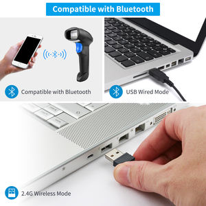 NETUM Serie L Auto-Scan 1D 2D <span class=keywords><strong>QR</strong></span> Scanner Inalámbrico <span class=keywords><strong>Bluetooth</strong></span> Cableado Rápido Preciso Checkout minorista Stock de almacén - Product Image 3